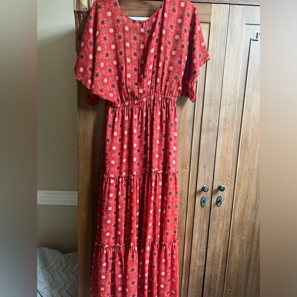 Misa Los Angeles Thalia Dress Maxi Rust Red - Picture 4 of 4